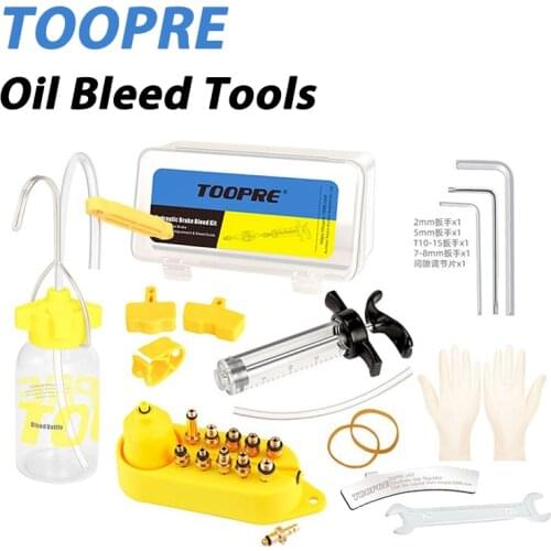 Bicycle Hydraulic Disc Brake Oil Bleed Kit Tools For SHIMANO, SRAM, TEKTRO, MAGURA Series MTB Road Bike Brake Repair Tool