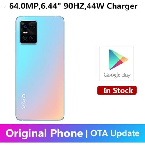 In Stock Vivo S10 5G Smart Phone 44W Charger 64.0MP 5 Cameras 6.44" 90HZ Full Screen Dimensity 1100 Android 11.0 Face ID OTA