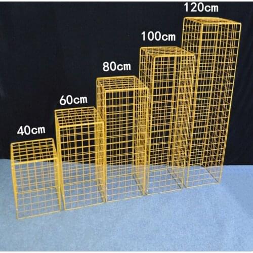 Top Quality mesh creative wrought iron frame wedding background frame, pillars wedding arches, large stage decoration