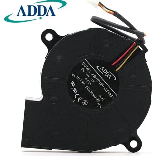 1pcs AB07012UX250301 DC12V projectors cooling fans