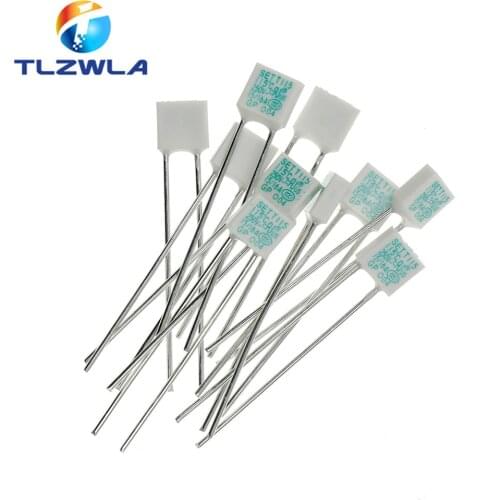 10PCS SELTE Lightning Protection Temperature Fuse SET 10A 15A 16A Square Temperature Fuse 115C 136C ThermostatThermal Protector