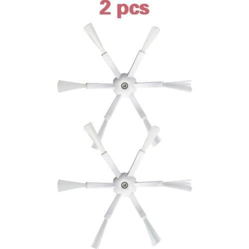 2pcs 6 Arms Side Brush for Xiaomi Roborock S50 S51 S55 Robot Vacuum Cleaner Parts Replacement New Style 6-Arm Brushes Accessory