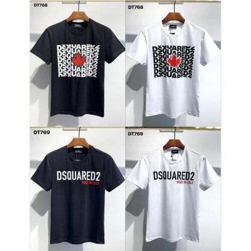 2020 FW Dsquared2 Box Logo-T-shirt-Shirt Women Fashion Men Cotton Casual Short Sleeve O-Neck T-shirt