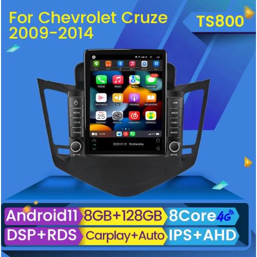 2G+32G 4G LTE Tesla Screen Android Car Stereo Multimedia Player for Chevrolet Cruze 2008-2012 Car Radio Navigation GPS Unit WIFI