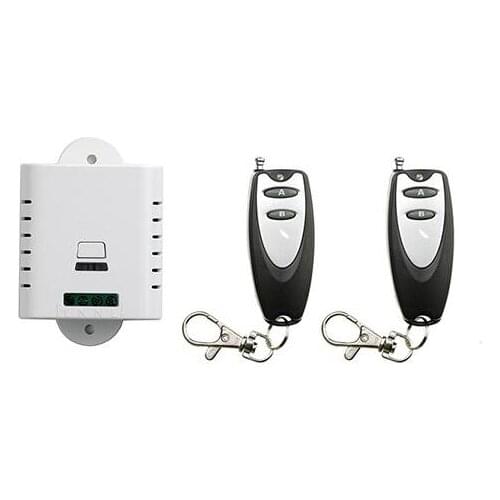 AC85V 110V 120V 220V 250V 1CH Remote Control Garage Door RF Wireless Remote Control Switch System 2X Transmitter + 1 X Receiver