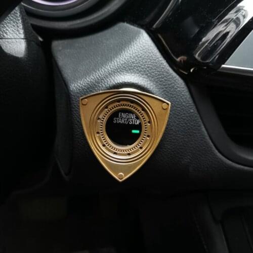 Car one-button start protection switch rotor type one-button start button ignition switch protection decorative cover