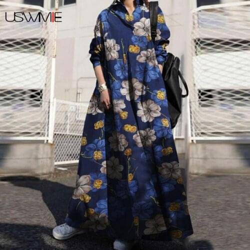 Free Shipping Women Dress Retro Printing Long Sleeve Spring/autumn Turn-down Collar Vintage Elegant Dress Hit Color Dress Women