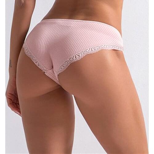 Seamless Plus Size XXL Girls Briefs Women Cotton Ultra Soft Briefs Sexy Lace Panties Bikini Soft Comfort Lingerie Fashion Women
