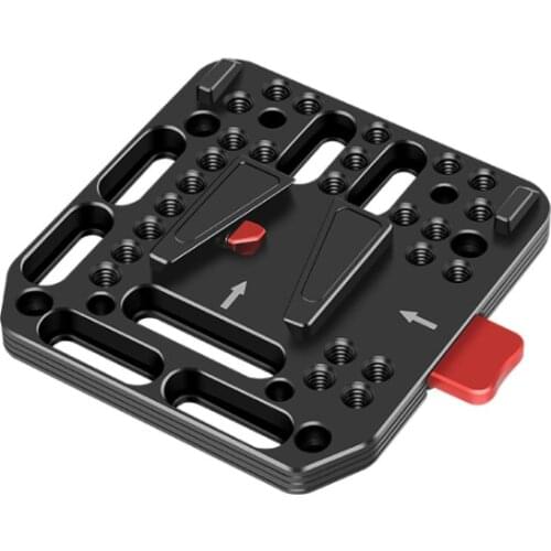 Fantaseal Pocket V-Mount Battery Plate Quick Release V-Lock Assembly Female V-Dock Male Compatible with15mm Rod Clamp