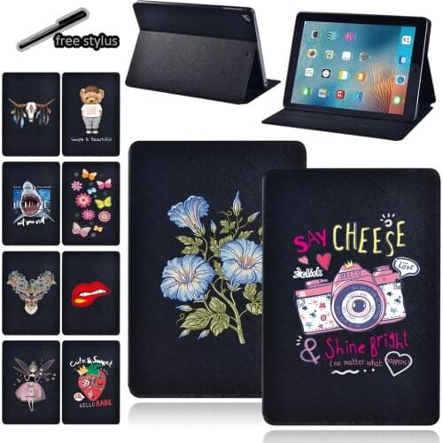 Tablet Case for Apple IPad Air 4/Air 2 /Air 3/Air1 Shockproof PU Leather Protective Case + Free Stylus