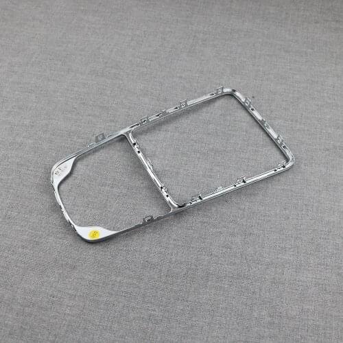 For Audi A3 8V 2014-2018 8V0864260A Silver Chrome MMI Shift Knob Retaining Frame Panel trim Box Decorative Frame