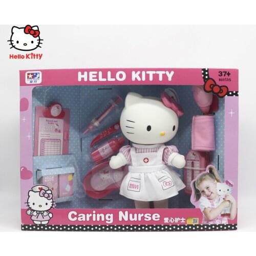 Hellokittys Doll Caring Nurse Pretend Play Doctor Tools Kit Kids Play House Lovely Pretend Toy Hellokitty Kids Christmas Gifts