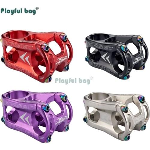 Playful bag CNC Ultra Light Hollow Short Stem Moutain Bike Stem 31.8*50MM Riding Bicycle Equipment IA04