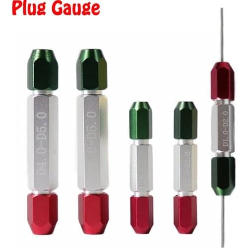 CNC Red and Green Clamp Holder for Needle Gauge Double Heads Pin Handle Go-and-not-go Plug Gauge Measuring Tool
