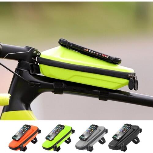 Bike Phone Bag Bicycle Pouch Top Tube Bag Bike Phone Mount Bag Cycling Front Frame Bag Waterproof Bike Accessories Bag