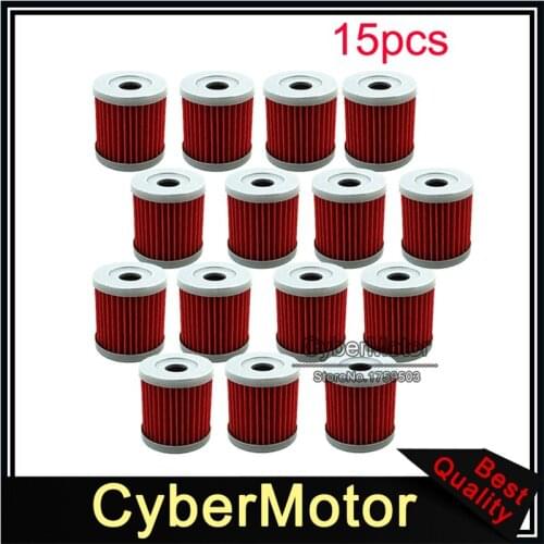 15x Oil Filter For DRZ 400 400E 400X 400SM KLX 400SR LTZ LTR450 SUZUKI Dirt Bike Motor Motorcycle