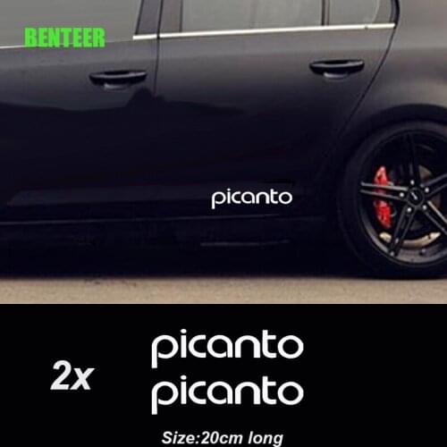 2pcs Car body sticker for kia picanto