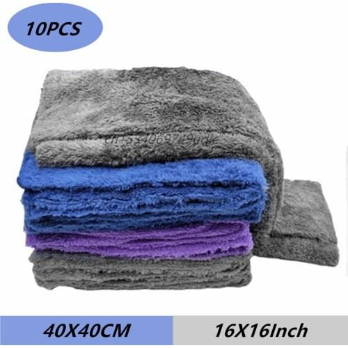 3/5/10PCS Car Styling Wash Microfiber Towel Car Cleaning Drying Cloth Detailing Washing Towels Car Accessories 40X40CM