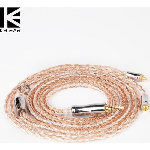 KBEAR Expansion 24 Cores 4N Silver Plated Upgrade Cable with MMCX/2PIN/QDC/TFZ Connector Use For BLON BL03 KBEAR KS1 TRI I3