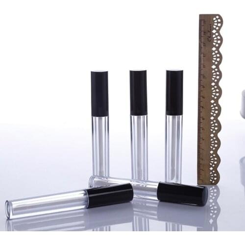 10ml empty Transparent Lip gloss tube Lipstick tube Lip balm container With brush/cap LX5299