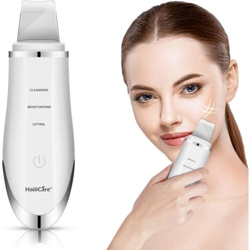 Deep Face Cleaning Machine Ultrasonic Skin Scrubber Face Blackhead Wrinkle Removal Peeling Shovel Skin Scrubber Lifting Massager