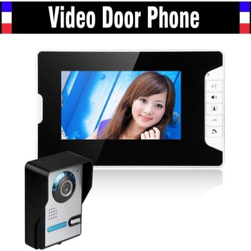 7 Inch Video Door Phone Intercom System Video Doorbell Doorphone Kit IR Night Vision Waterproof Outdoor Camera for villa