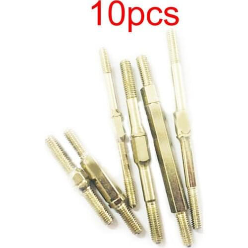 10PCs M3/M2.5/M4 Pull Rod CW CCW Thread Hex Connector Push Ball End Connecting Stick For RC FPV Aircraft Boat Robot DIY
