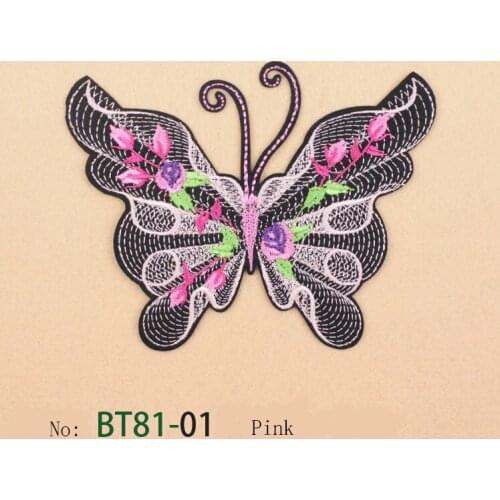 13*10cm 100piece/pack Butterfly Patches Heat Print On T-shirt Jeans Iron On Patches For Clothes A-level Washable Appliqued