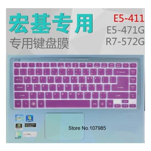14 inch Soft Keyboard Cover Protector Skin For Acer Aspire E 14 E5-471 EC-470G E14 4755G V3-471G E1-472G 3830 TG 4755G MS2317