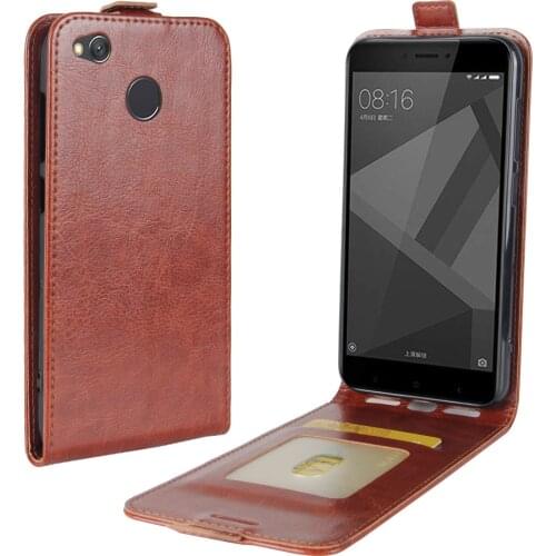 2021 Thouport Retro Leather Case For Xiaomi Redmi Note 4X Vertical Flip Cases For Redmi Note 4 Cover Note4 Global Case Silicone