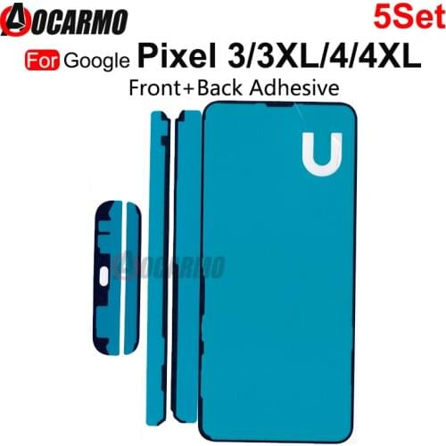5Pcs LCD Screen and Back Cover Frame Adhesive Glue For Google Pixel 3 4 4xl 4 XL 3XL Sticker Replacement