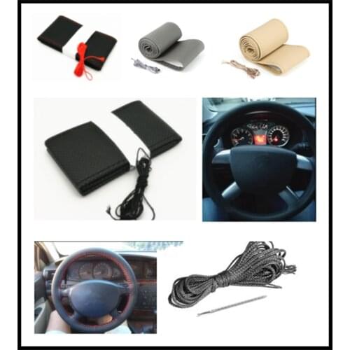 Auto parts soft fiber leather braided steering wheel cover for Mercedes Benz Generation GLE63 GLE450 C450 C350 A45