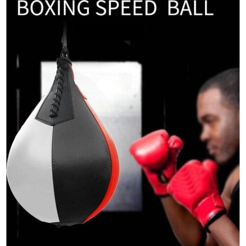 Boxing Speed Ball Leather Hanging Punching Bag For Thai Fitness Speed Ball Bag Boxing Punching Bag Fight Muay Thai Boxing Ball