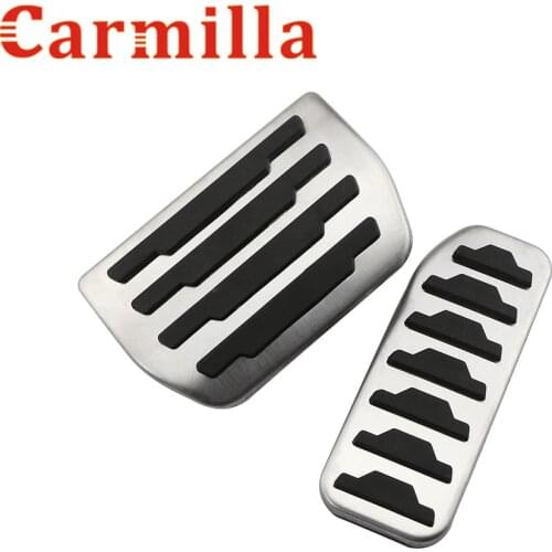 Carmilla Auto Accessories for Jaguar F-PACE F Pace XE Car Fuel Pedal Brake Pedals Pads Cover