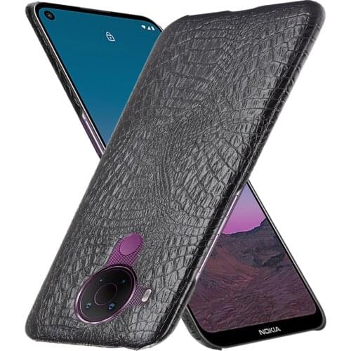 Case for Nokia 5.4 Crocodile Texture PU Leather with Hard Plastic Cover for Nokia 5.4 TA-1333 TA-1340