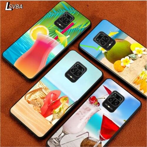 Beach in Summer for Redmi K30 K30S K30T K20 10X 9i 9 9A 9C GO 8A 8 7 6 6A 5A 4X S2 Pro Plus Ultra Black Phone Case