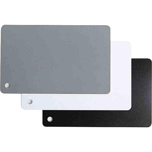 Black and white gray three-color gray card white balance card 18 degree photographic ash plate metering cardboard