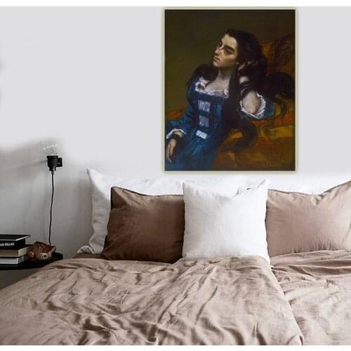 Citon Gustave Courbet《Spanish Woman》Canvas Art Oil Painting Artwork Poster Picture Backdrop Wall Decor Home Decoration