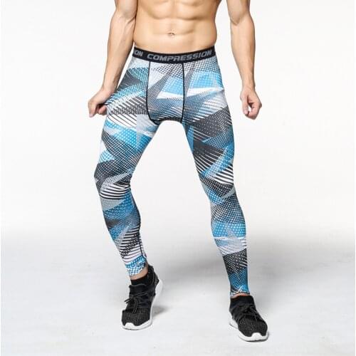 3D Printed Camouflage Joggers Leggings Men Quick Dry Compression Pants Gyms Fitness Tights Casual Workout Trousers Long Pants