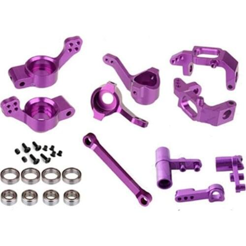 For HSP 94111 94123 RC Buggy Car Upgrade Parts Metal Steering Rod Rear Axle Seat Ball Bearing Assembly Set