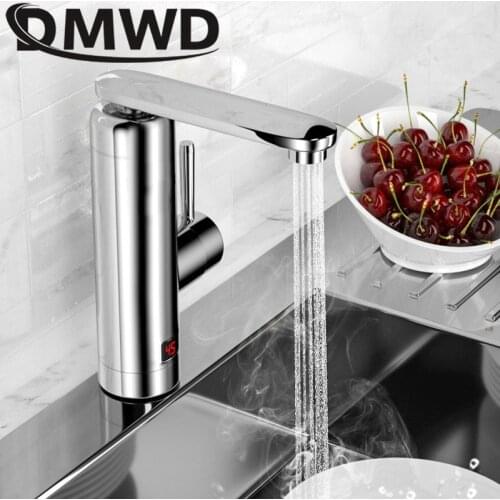 3000W Temperature Display Instant Hot Water Heater Kitchen Instantaneous Tankless Electric Faucet Rapid Cold Heating Tap Shower