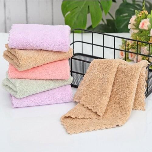 Lint-free Washable Dish Cleaning Rags Microfiber Hand Towels Items For Home And Kitchen Accessories Tablecloth Useful Utensils