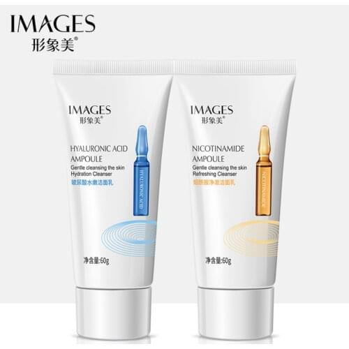 Facial Cleanser Whitening Moisturizing Deep Clean Refine Pores Water-oil Balance Hyaluronic Acid Nicotinamide Whitening Cleanser