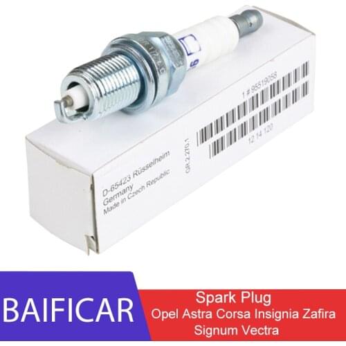 Baificar Brand New Genuine 4 PCS Spark Plug 95519058 0242229699 For Opel Astra Corsa Insignia Signum Vectra Zafira