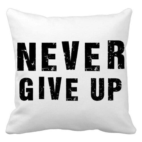 Cheer Up English Encourage Quote Throw Pillow Square Cover Gift
