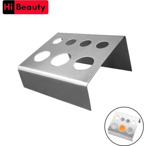 Stainless Steel Rectangle Cover Tattoo Ink Pigment Cups Caps Stand Holder Storage Container Standing Rack Tattoo Accessories