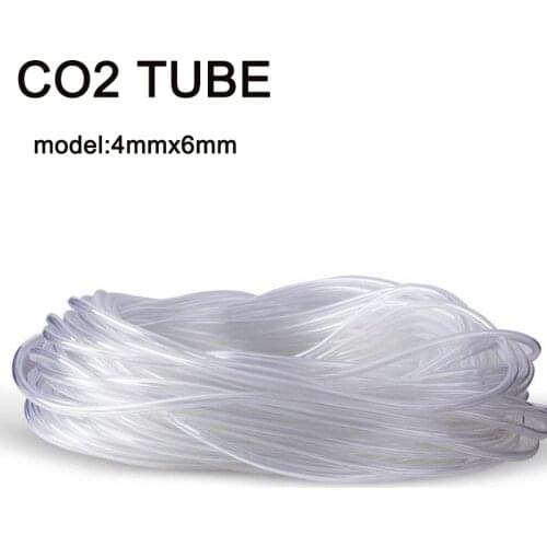 10m fish tank CO2PU hose, oxygen pump hose, high pressure transparent tube, used for CO2 system accessories size 4mm *6mm