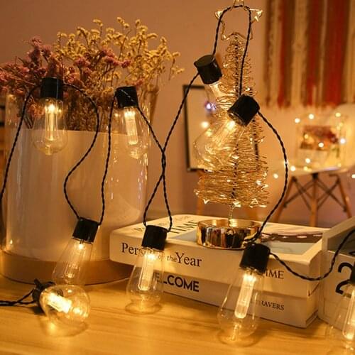 LED Solar Waterproof String Lights Fairy Lights Crystal Ball Outdoor Tavern Garden Christmas Wedding Outdoor Party Decoration