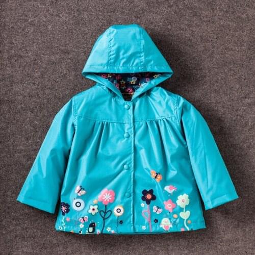 New Baby Girls Windbreaker Autumn Jackets For Girls Trench Coat Raincoat Kids Outerwear Coat For Girls Jacket Children Clothes