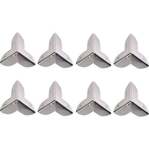 12pcs Vintage Decorative Furniture CornerBox Feet Leg Corner Protector Retro Edge Metal Protection Brackets Cover